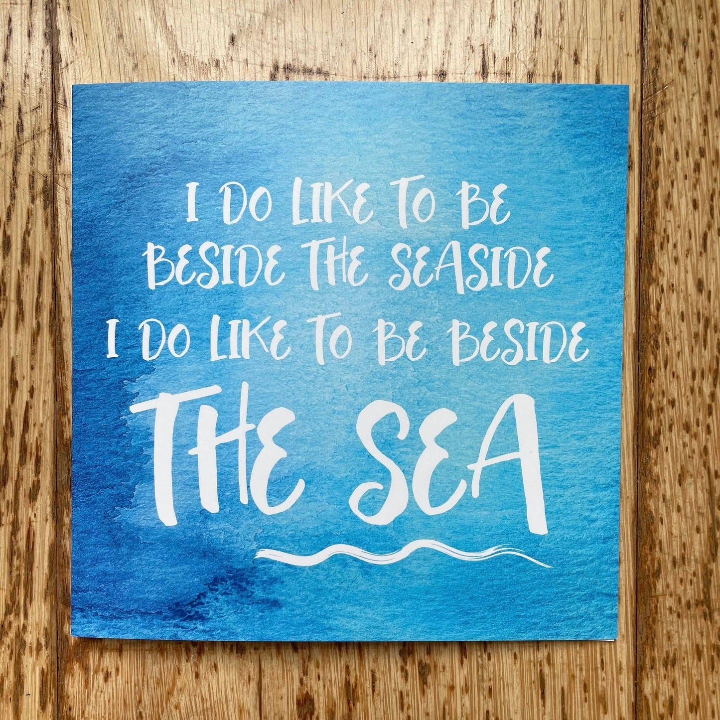 Beside the Sea - Greeting Card