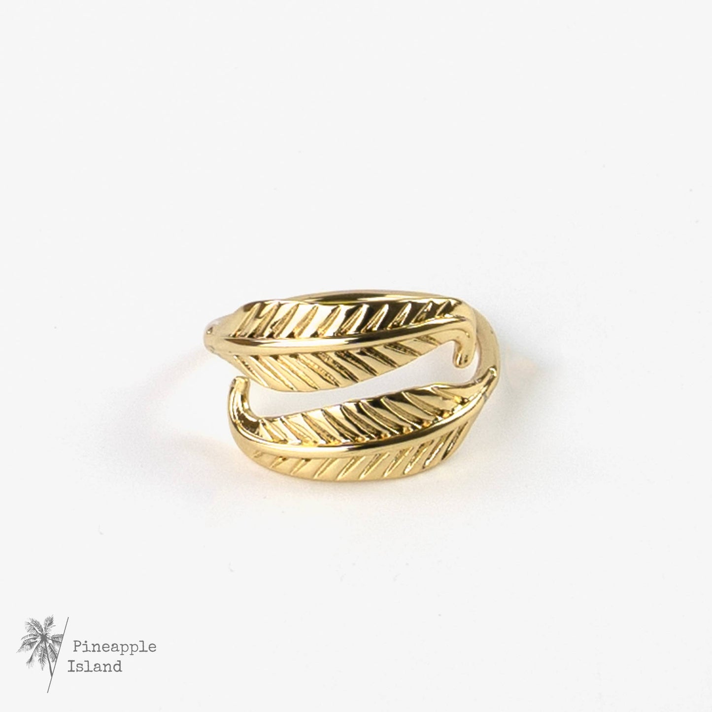 Pineapple Island - Bocca Feather Ring, Adjustable Ring, by Pineapple Island - ST-022