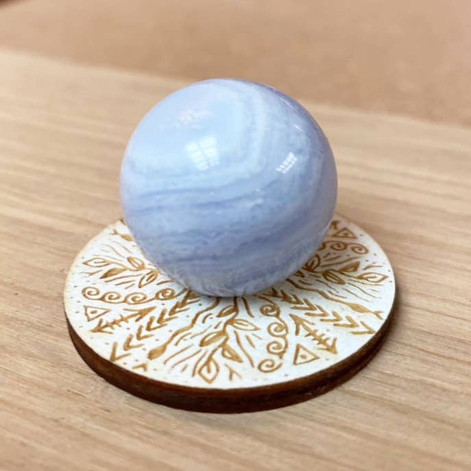 Gorgeous Little Bits - Small Crystal Sphere Stand 3.5cm x 3.5cm