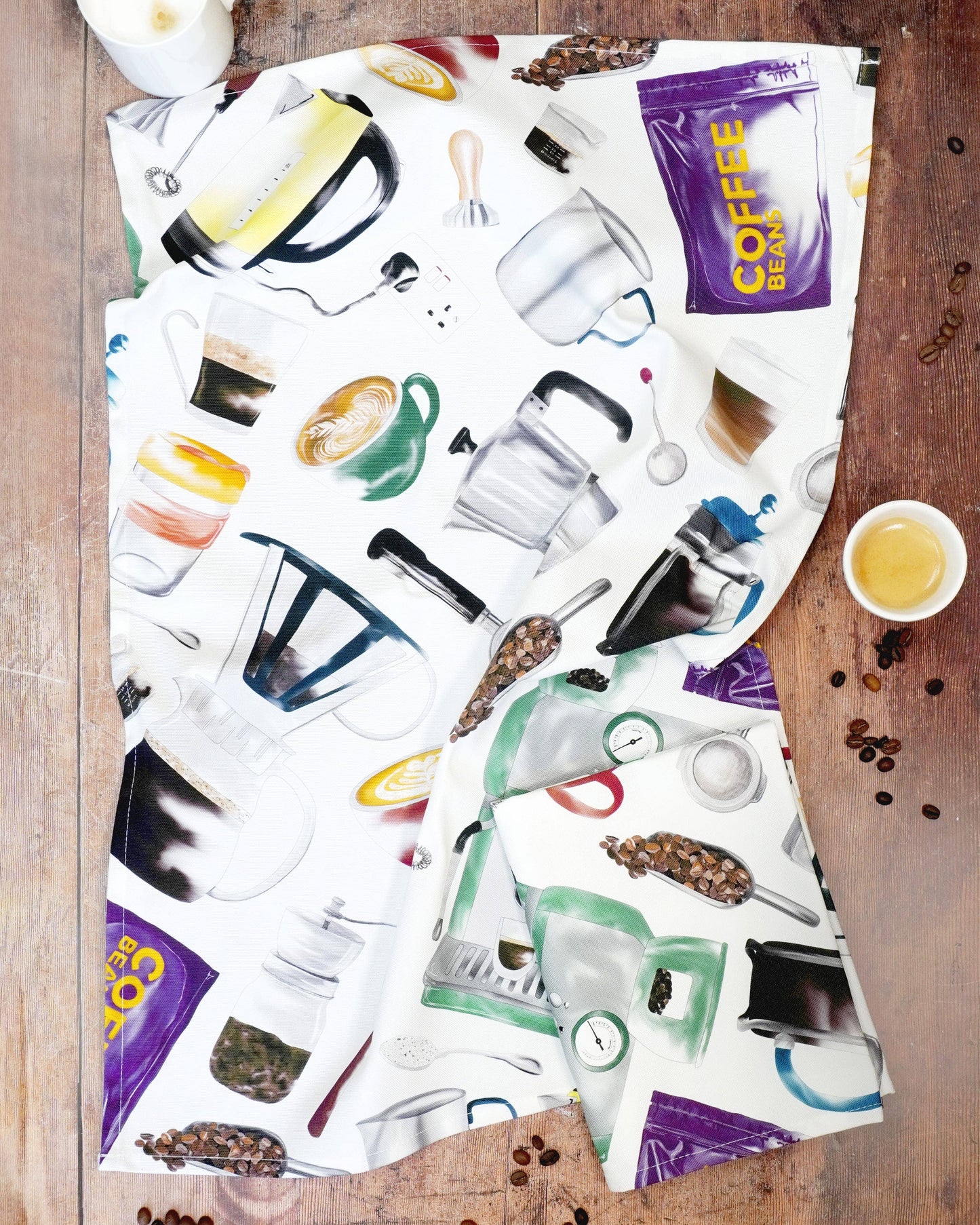 But First, Coffee Tea Towel - 100% Cotton - Kitchen