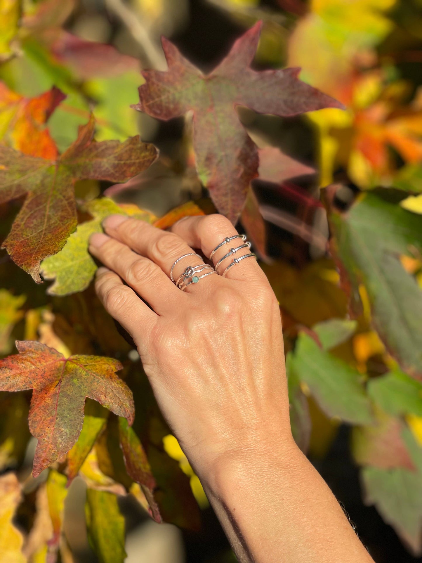 Lucy Kemp - Sterling Silver Beaded Fidget Ring
