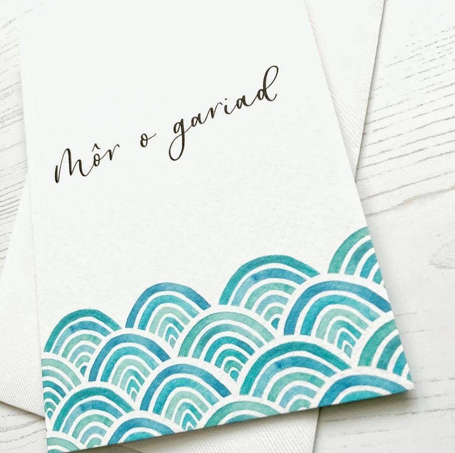 Welsh Love Card - Mor o Gariad