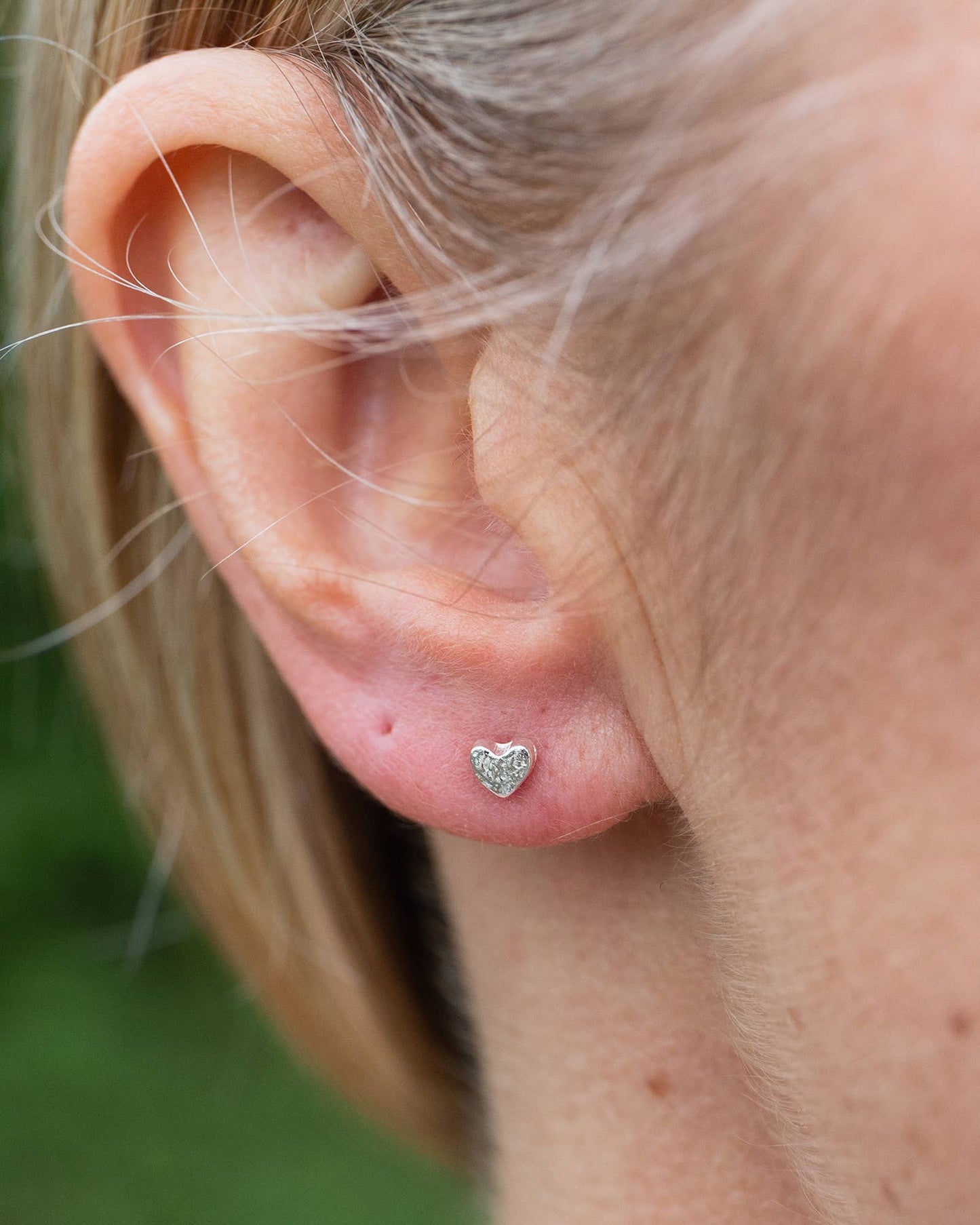 Lucy Kemp Jewellery - Sterling Silver Mini Heart Studs