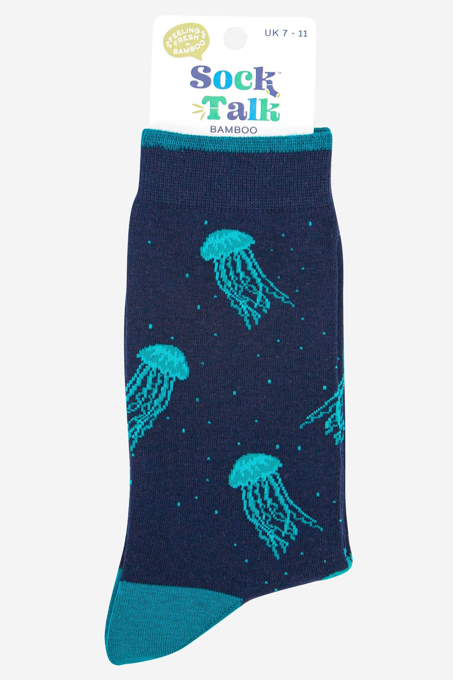 Men's Bamboo Socks - Blue, Jellyfish