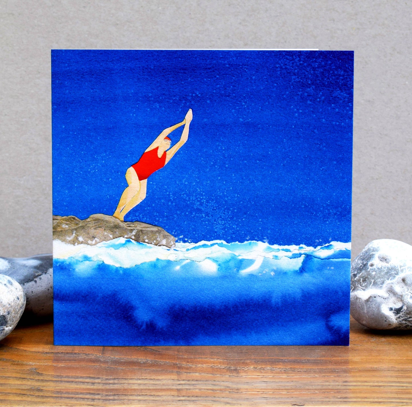 Windsock Press - 'Seize the Day!' (swimming/diving card)