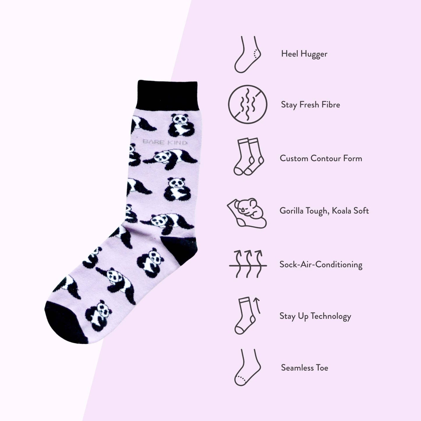 Bare Kind - Panda Socks