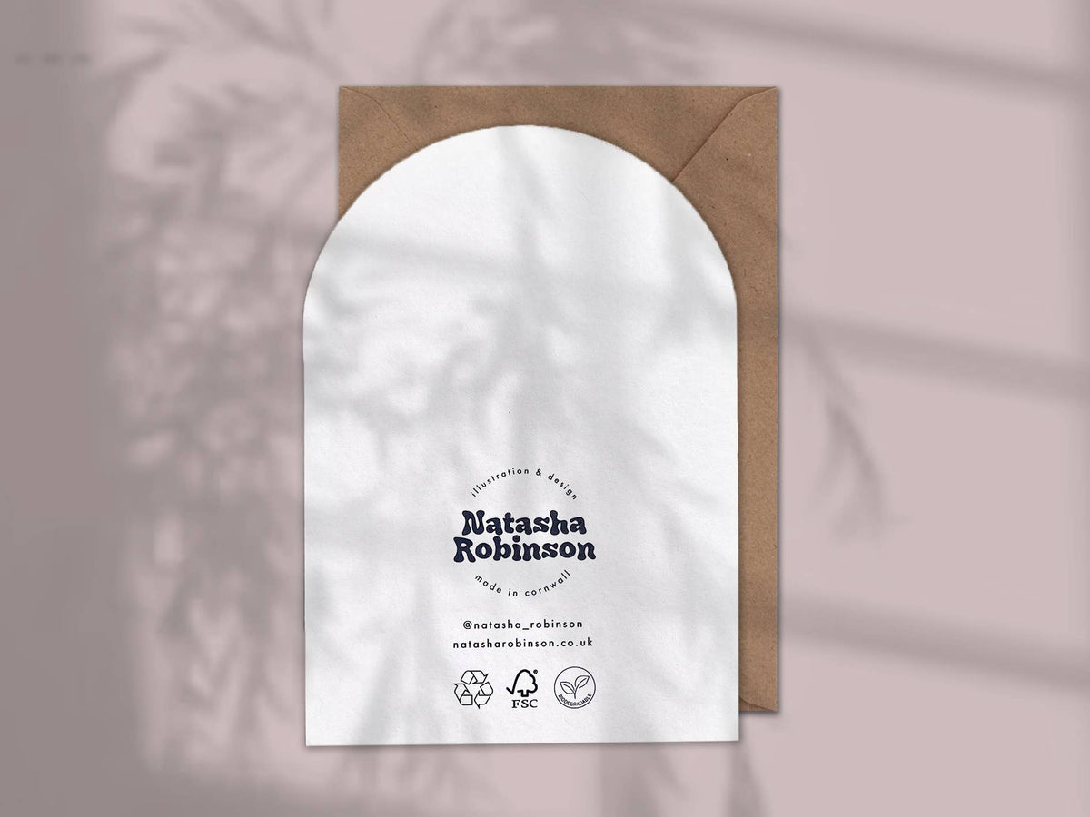 Natasha Robinson - Another Trip Around the Sun | A6 Arch Greeting Card Birthday