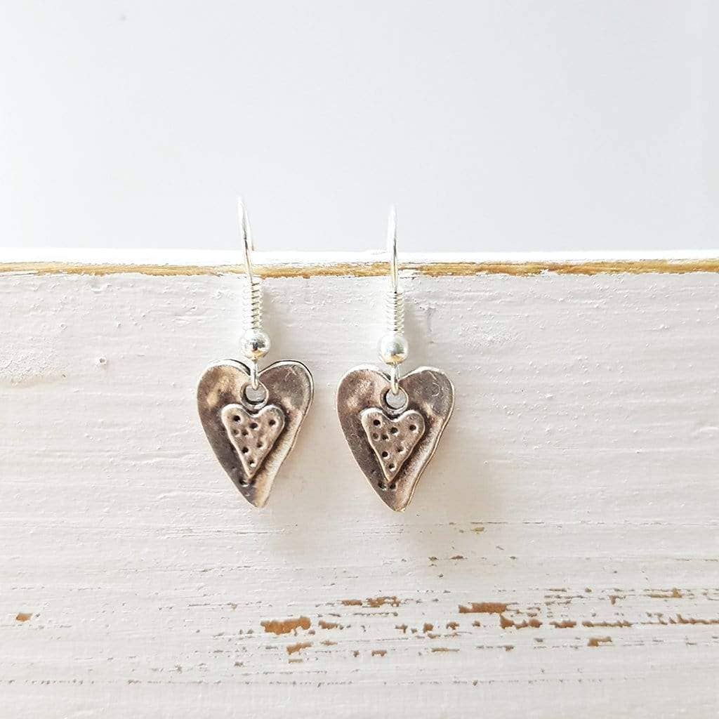 Zamsoe - Heart earrings in a Bottle.