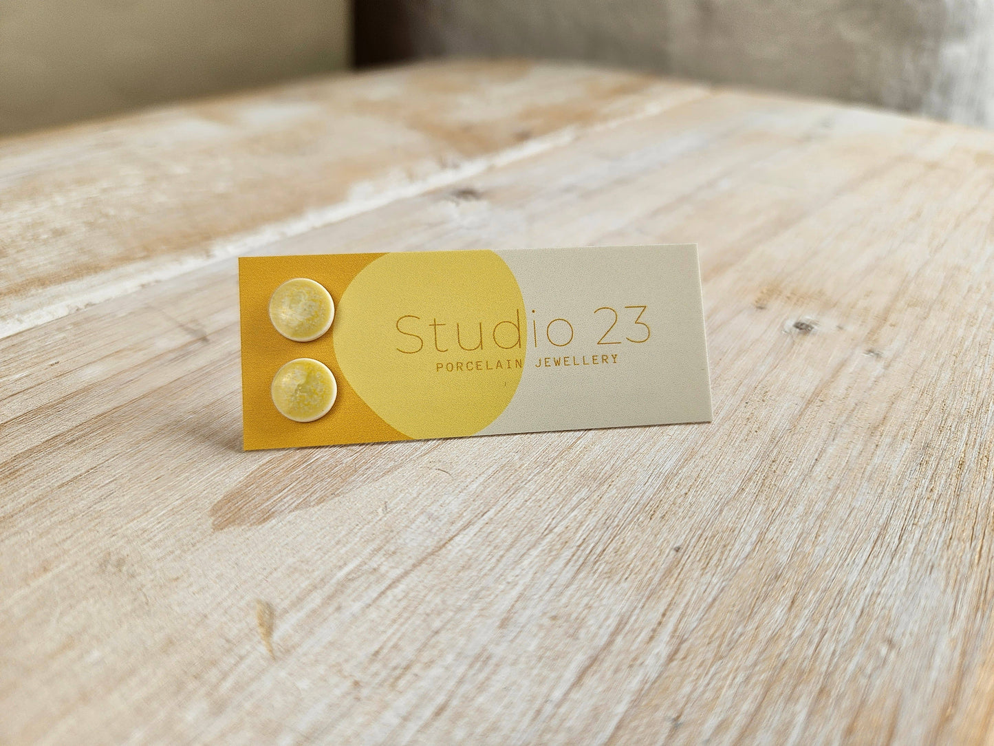 Studio 23 Ceramics - Stud Circle Earring Pair