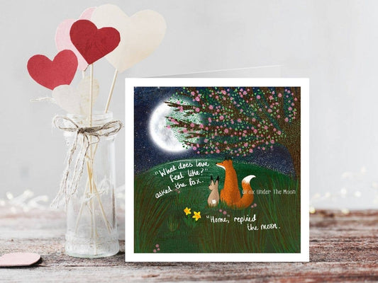'Home' - Greeting Card by Fox Under The Moon