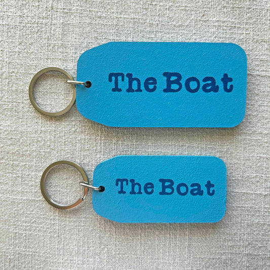 The Wooden Postcard Company - THE BOAT Wooden Key Tag