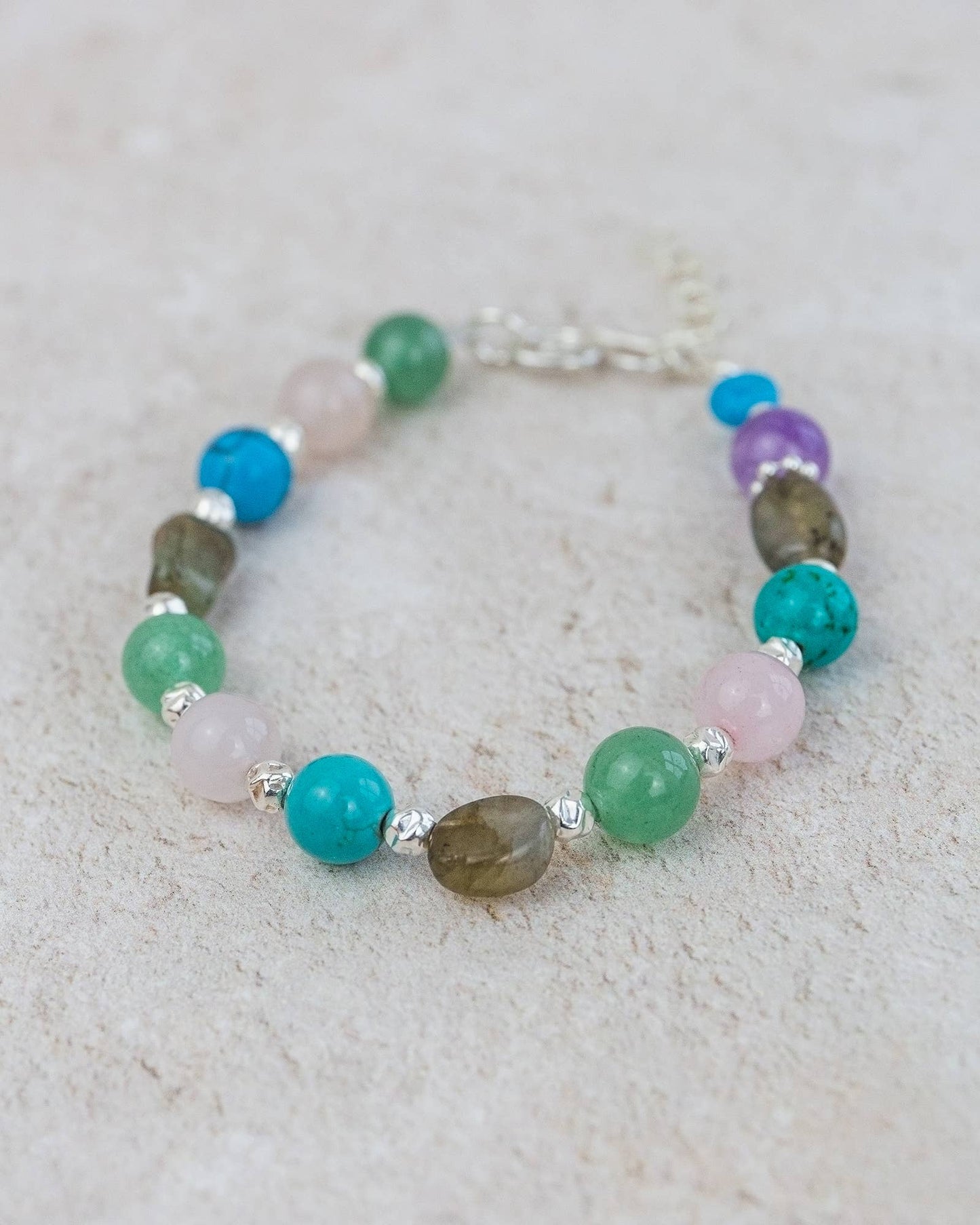 Lucy Kemp Jewellery - Sterling Silver & Semi Precious Stone Bracelet