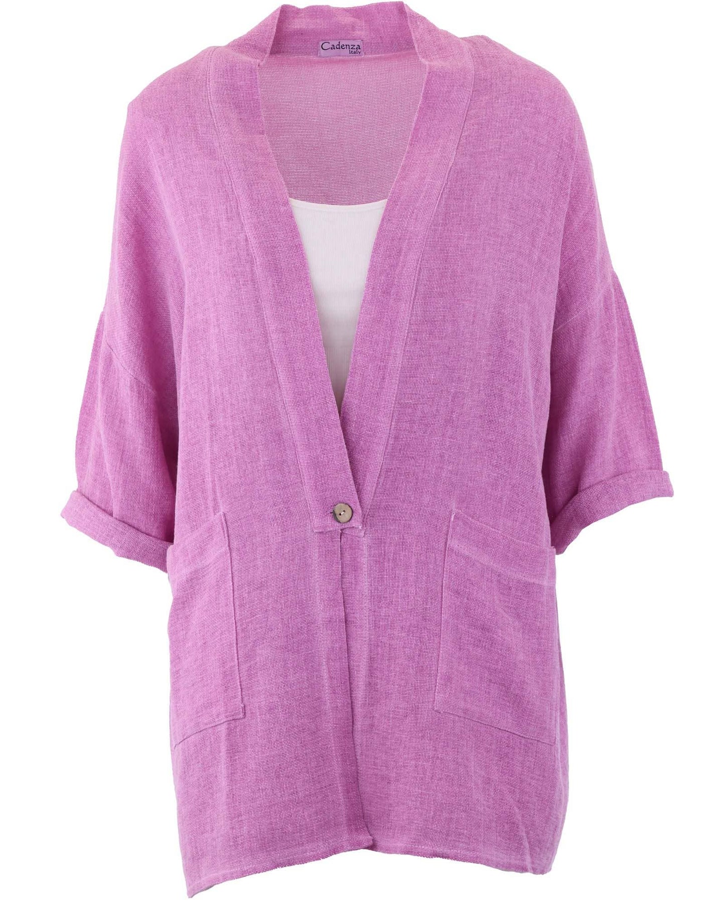 Cadenza Italy Ltd - Linen and Cotton Blend Kimono