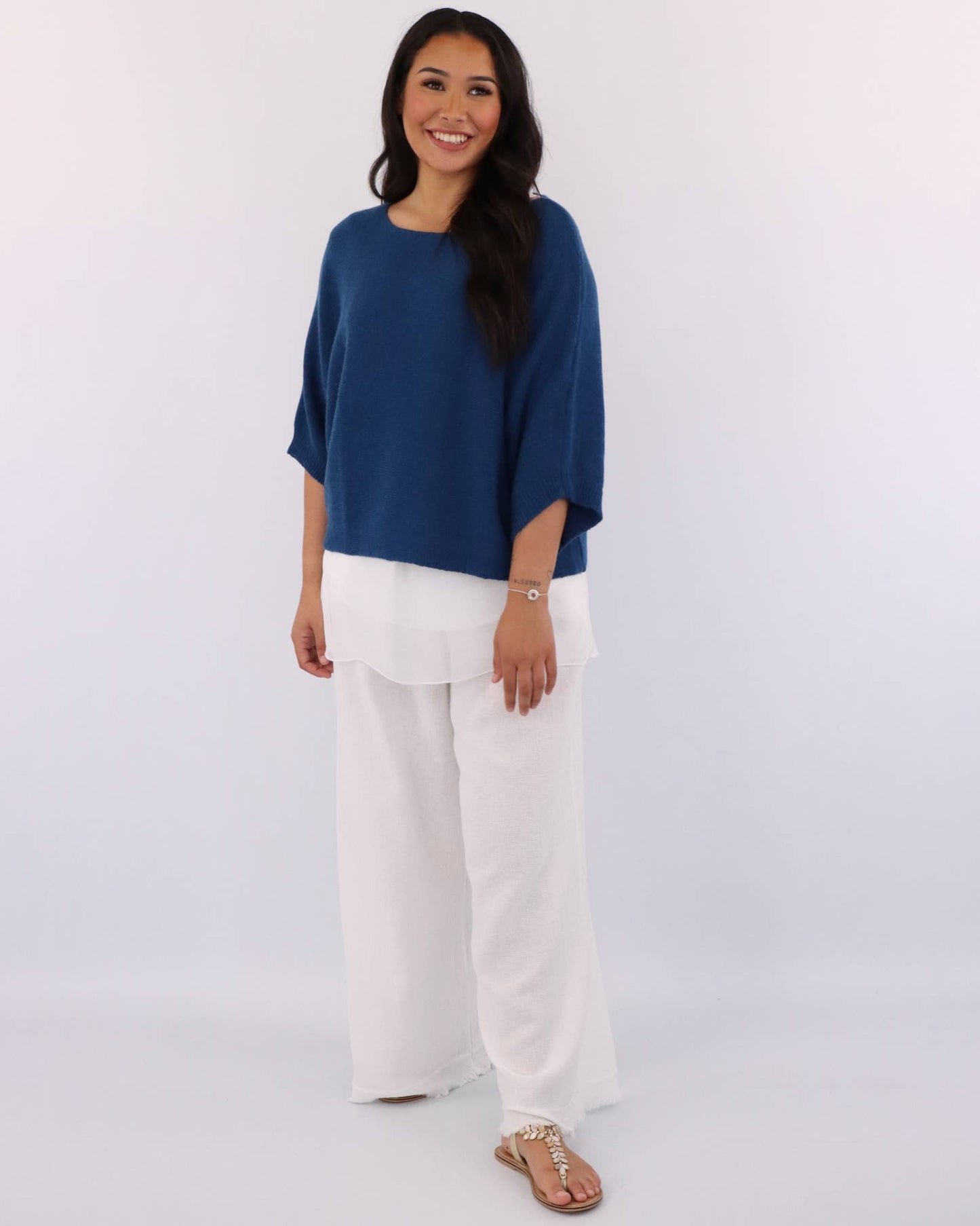 Cadenza Italy Ltd - Cashmere Blend Boat Neck Tunic