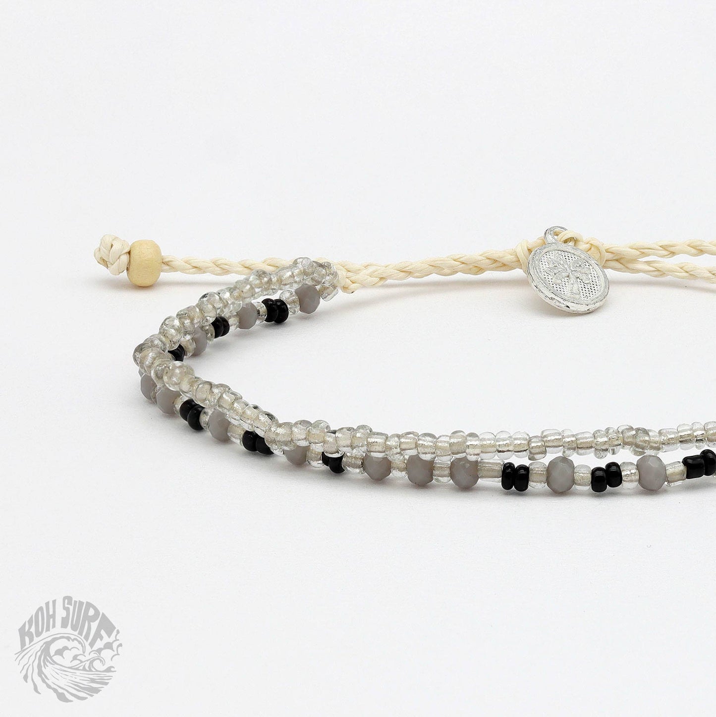 Pineapple Island -  Kanawa Beach Beaded Bracelet, Surf Bracelet by Koh Surf : Aqua PAL-146