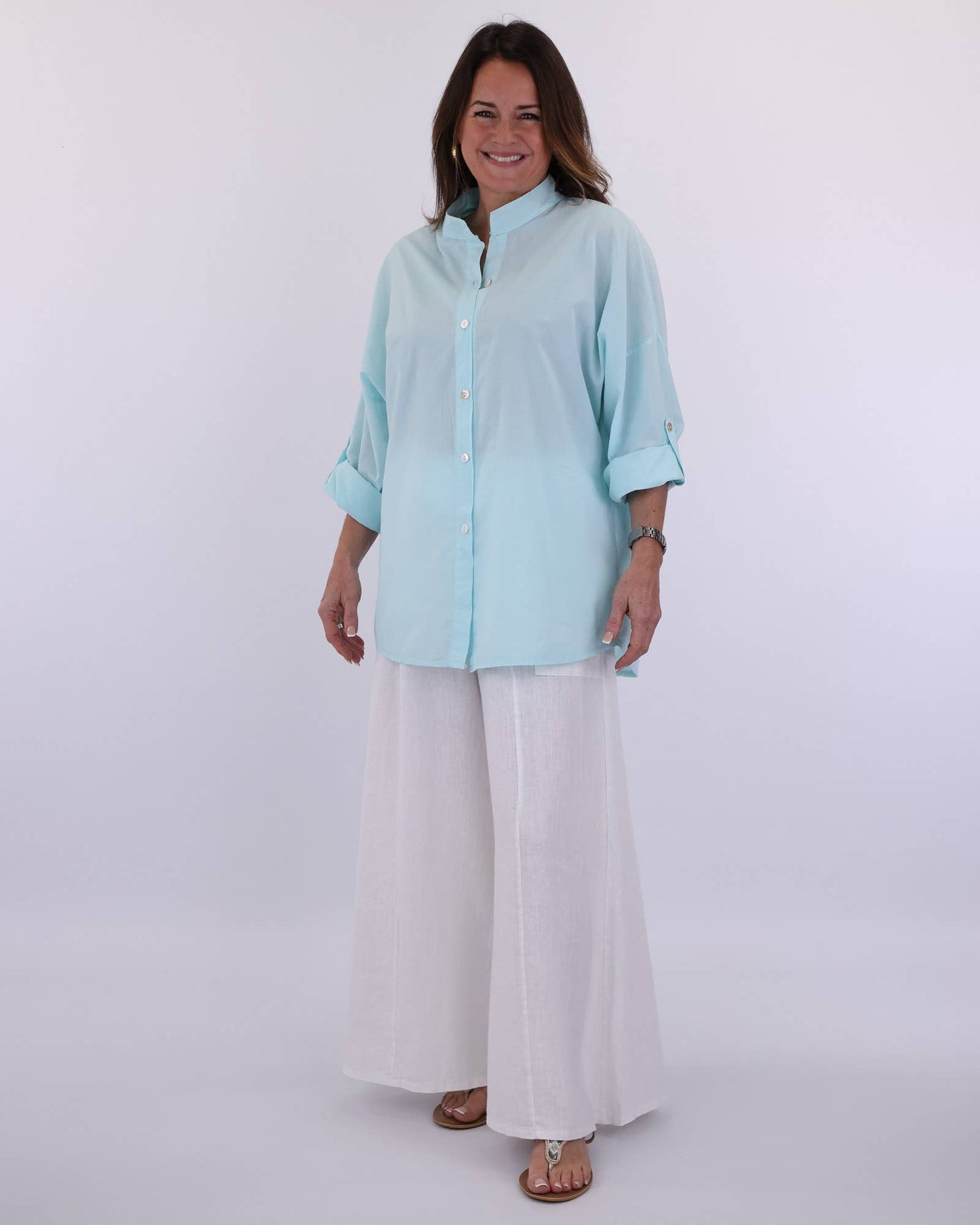 Cadenza Italy Ltd - Cotton Grandad Shirt