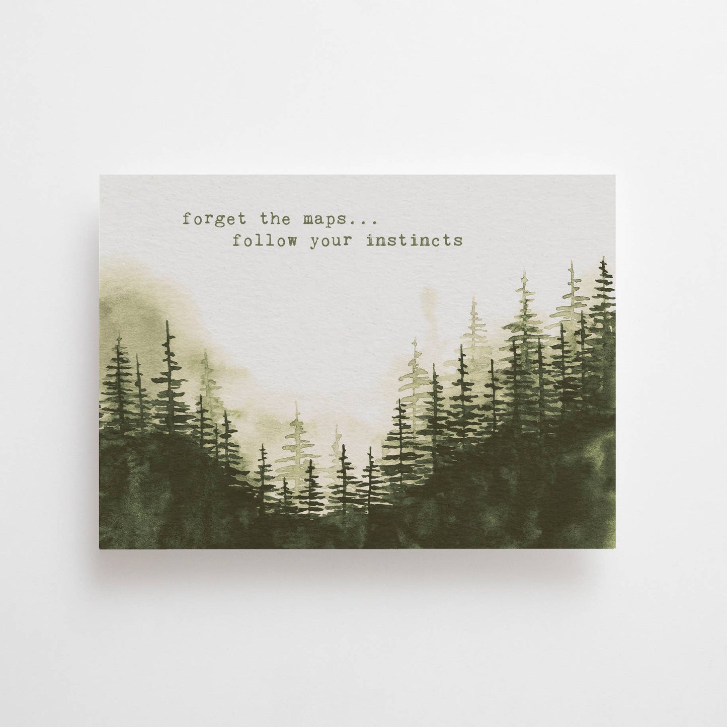 Anna Cosma - FORGET THE MAPS... FOLLOW YOUR INSTINCTS POSTCARD