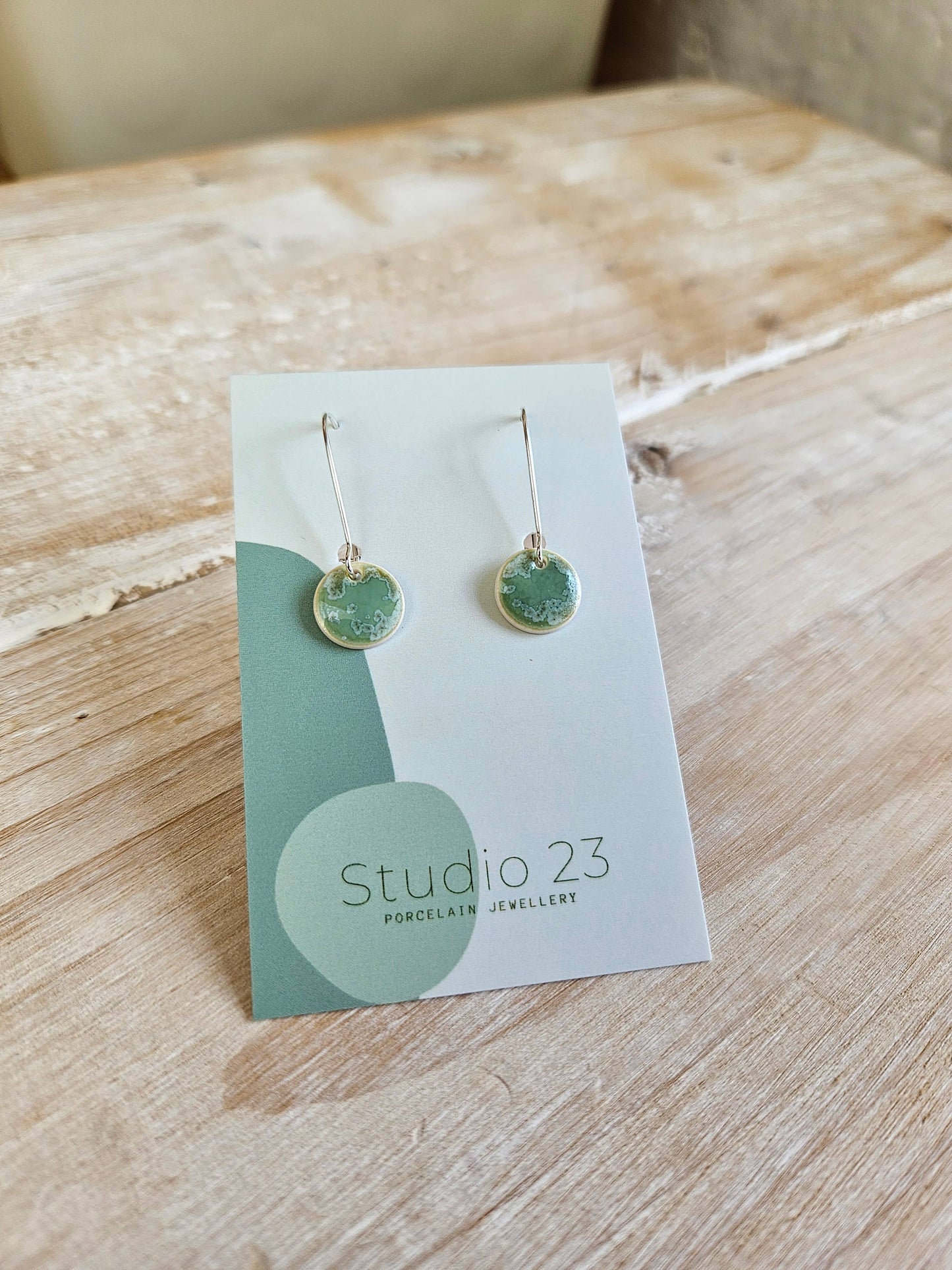 Studio 23 Ceramics - Drop Circle Earring Pair