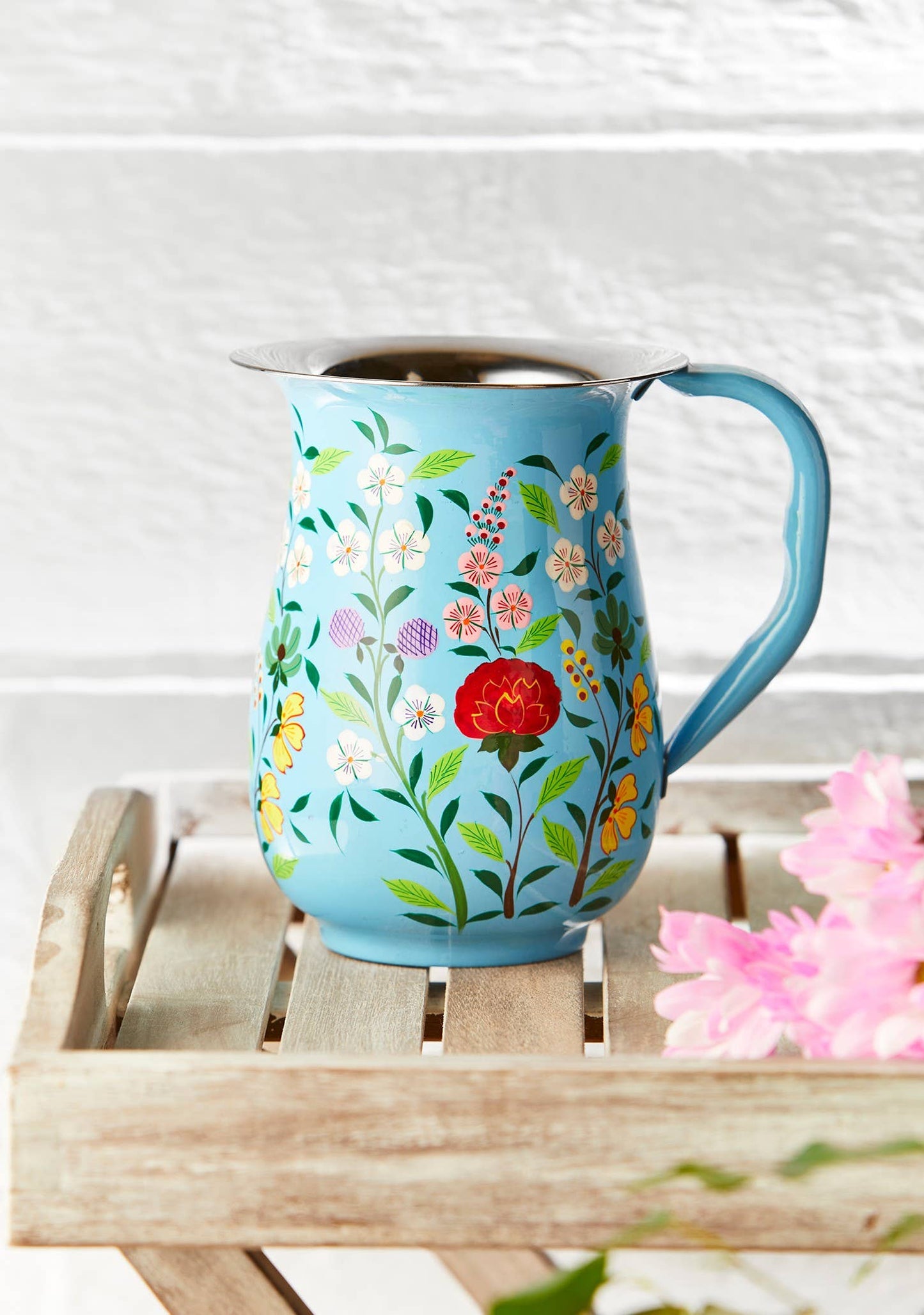 Namaste - Sanasar Hand Painted Enamel Jug