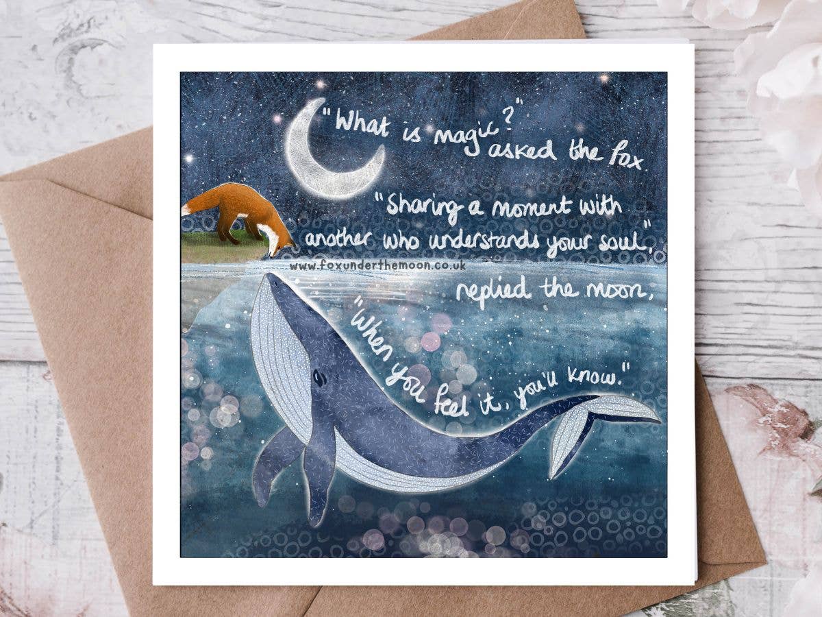 'Soul Mates' - Greeting Card by Fox Under The Moon