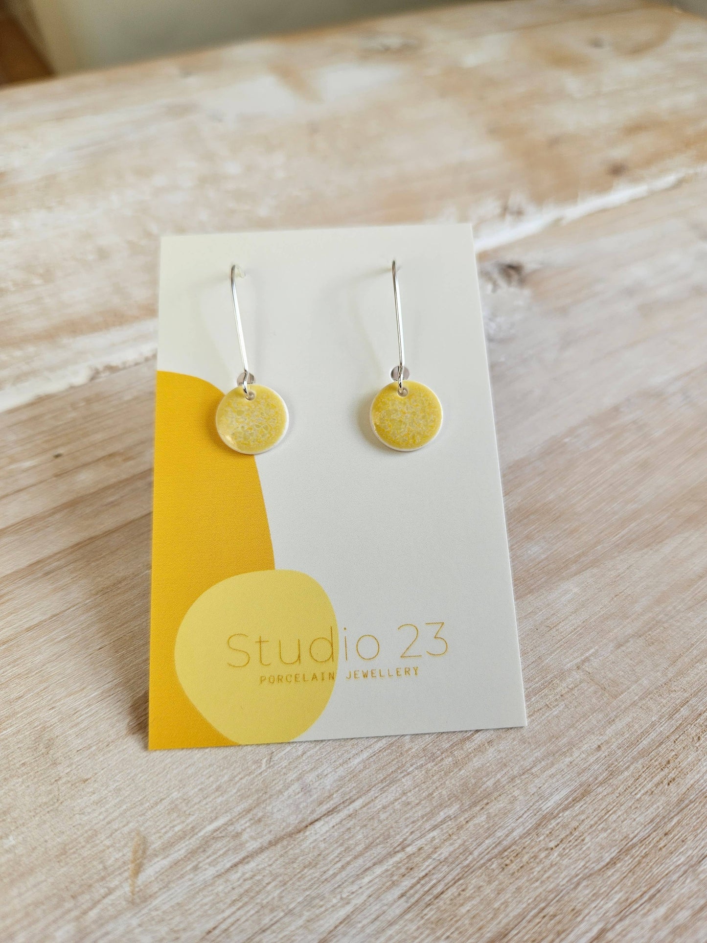 Studio 23 Ceramics - Drop Circle Earring Pair