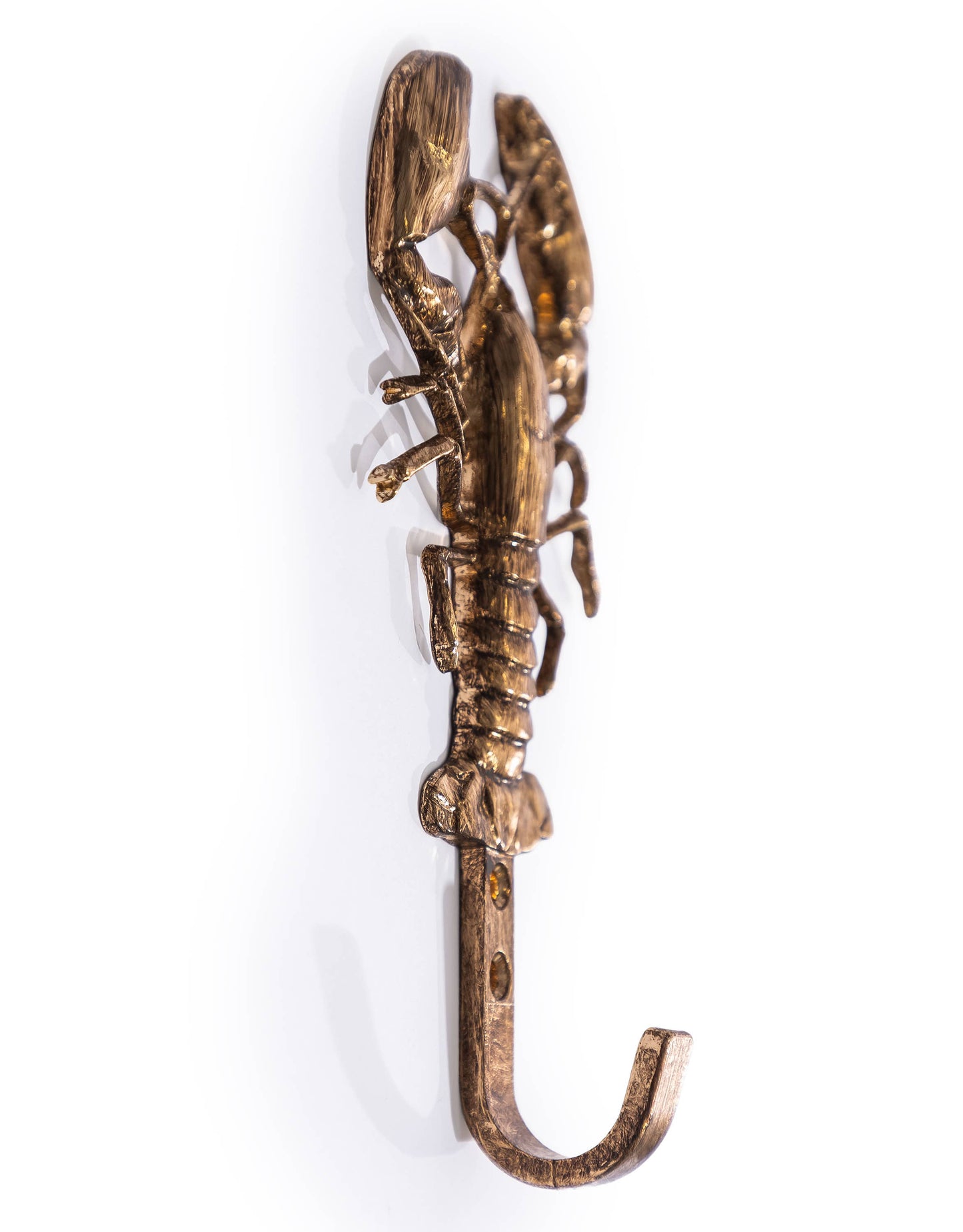 McGowan & Rutherford Ltd - Large Gold Lobster Coat Hook