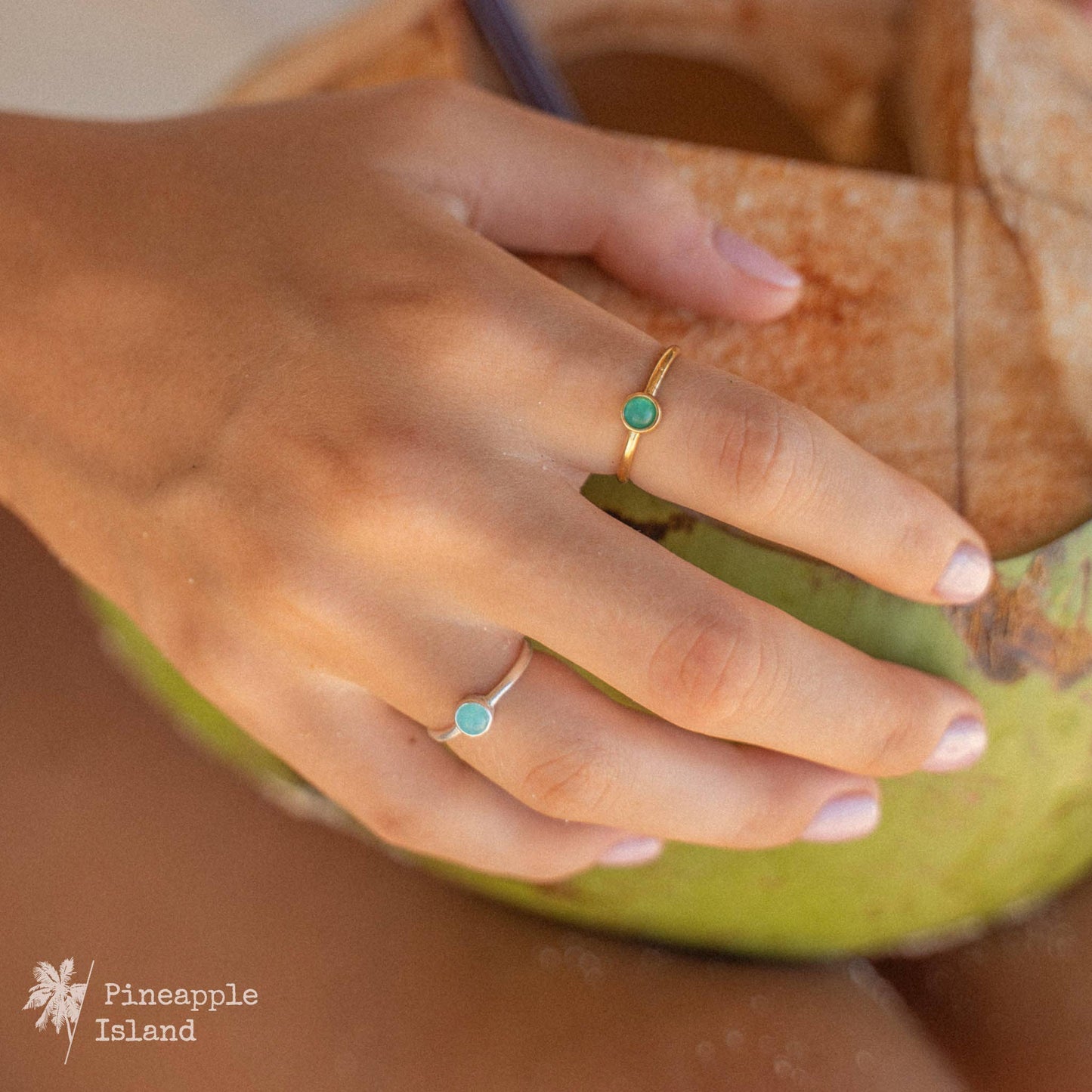 Pineapple Island - Gemstone Adjustable Ring, Gemstone Ring, by Pineapple Island - ST-072