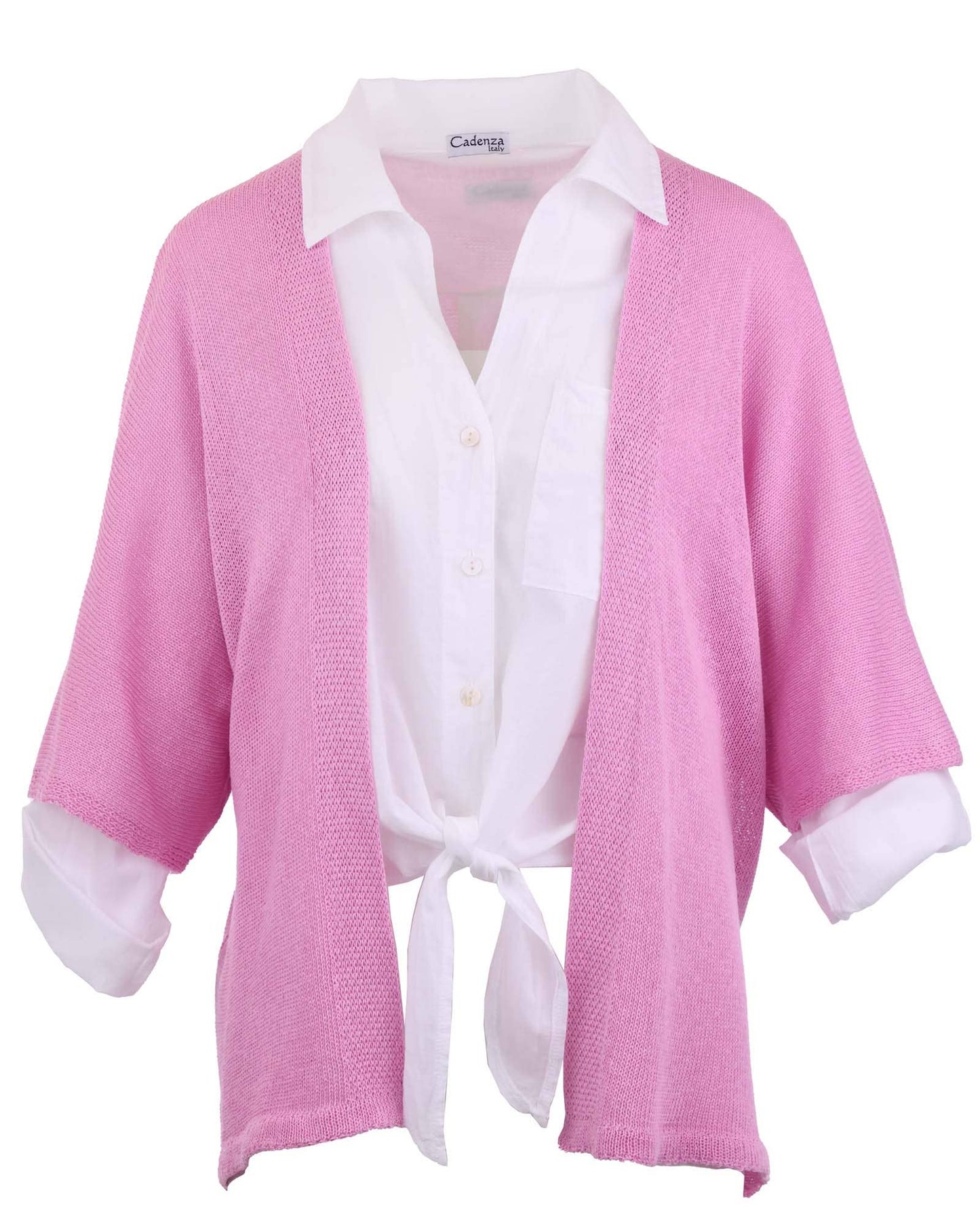 Cadenza Italy Ltd - Cotton Tie Front Shirt