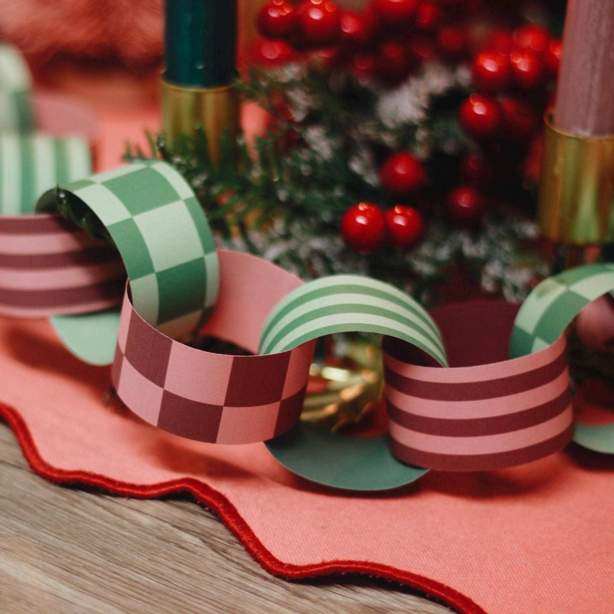 Tis the Season to be Stripey | Christmas Paper Chain Kit