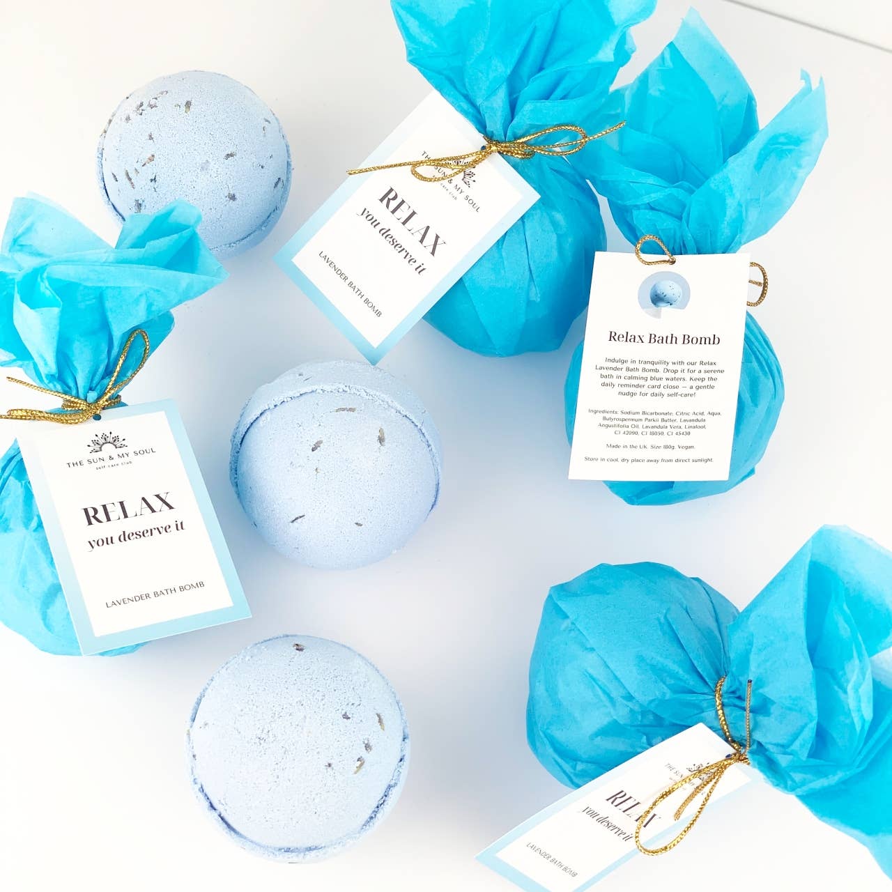 The Sun & My Soul Relax You Deserve It - Relaxing Lavender Bath Bomb