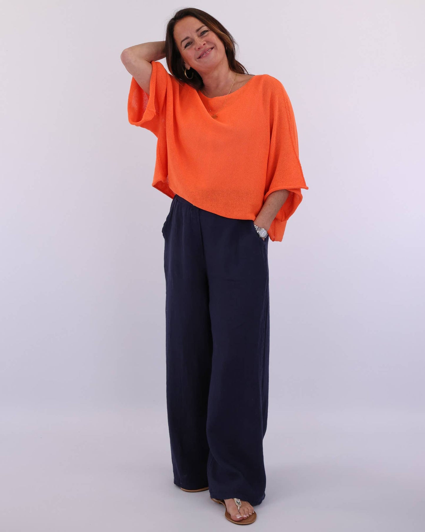 Cadenza Italy Ltd - Cotton Blend Short Tunic Top