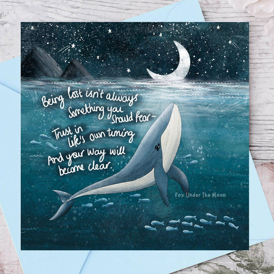 'Find Your Way' - Foiled Greeting Card by Fox Under The Moon