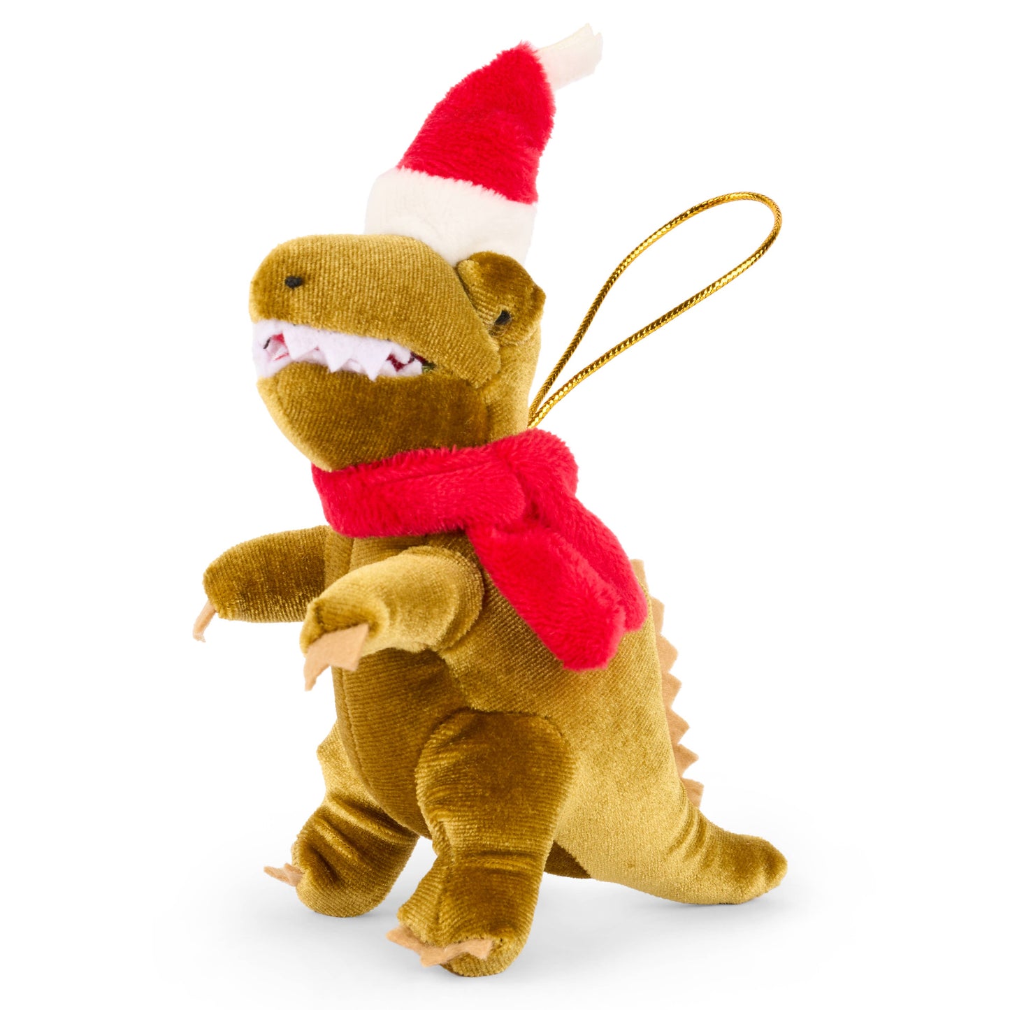 Dinosaur Christmas Decoration, Velvet T Rex Christmas Bauble