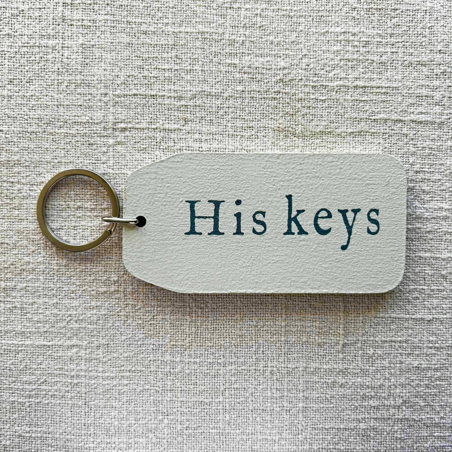 The Wooden Postcard Company - HIS KEYS Wooden Key Tag
