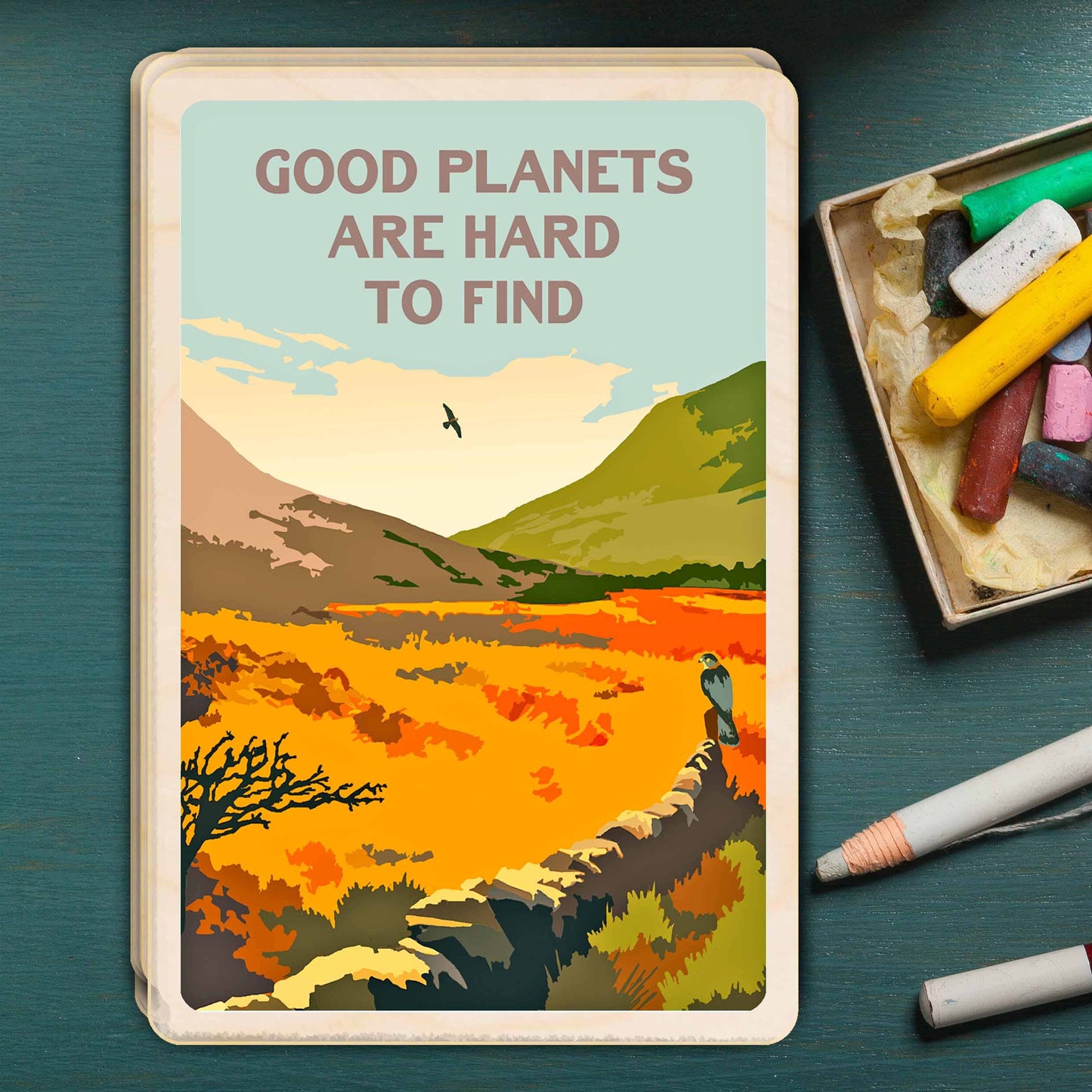 The Wooden Postcard Company - GOOD PLANETS wooden postcard