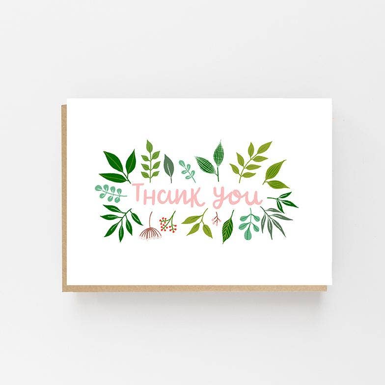 Lomond Paper Co - Thank You - Leaf Design