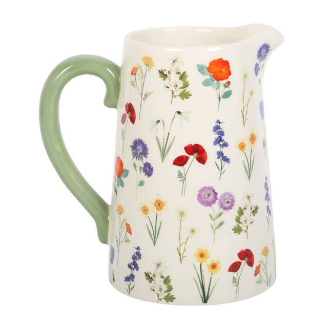 Wildflower Spring Ceramic Flower Jug