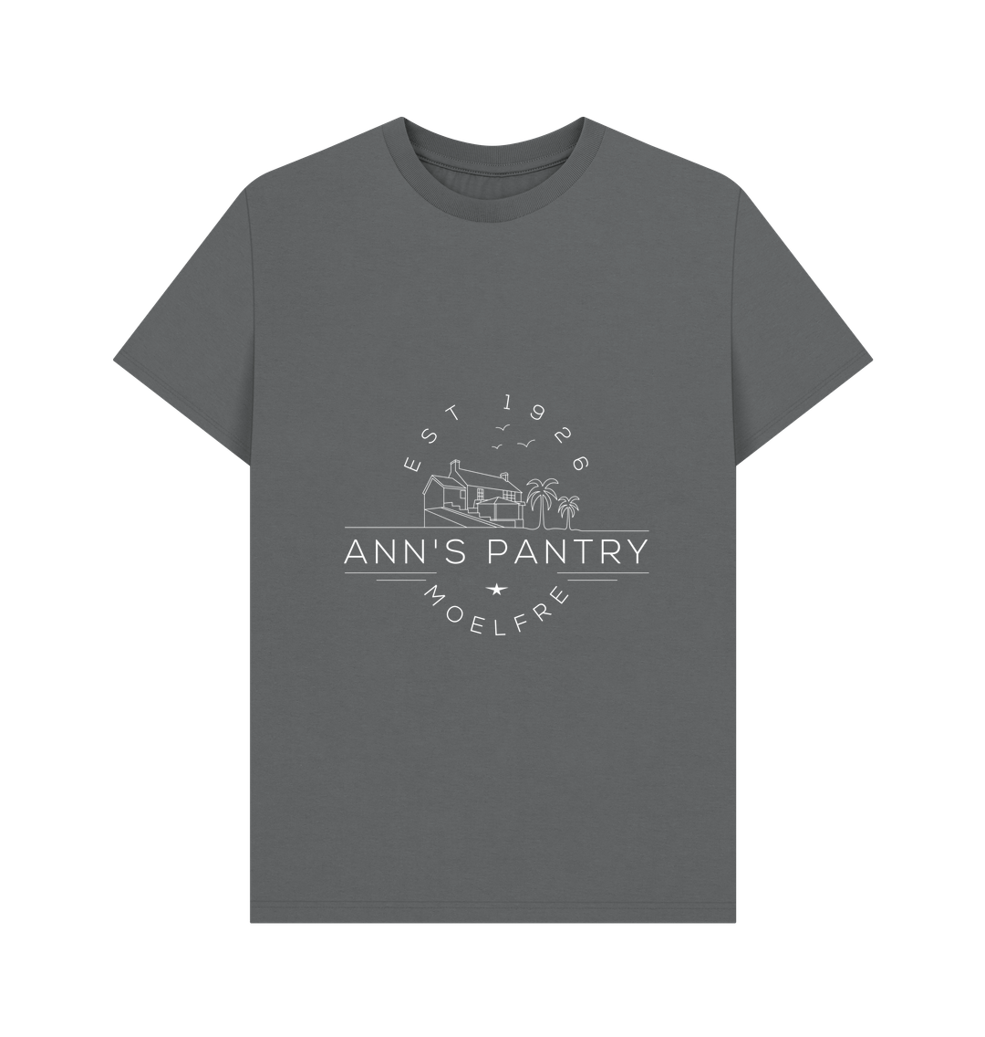 Slate Grey Ann's Pantry Unisex Logo 1 T-shirt