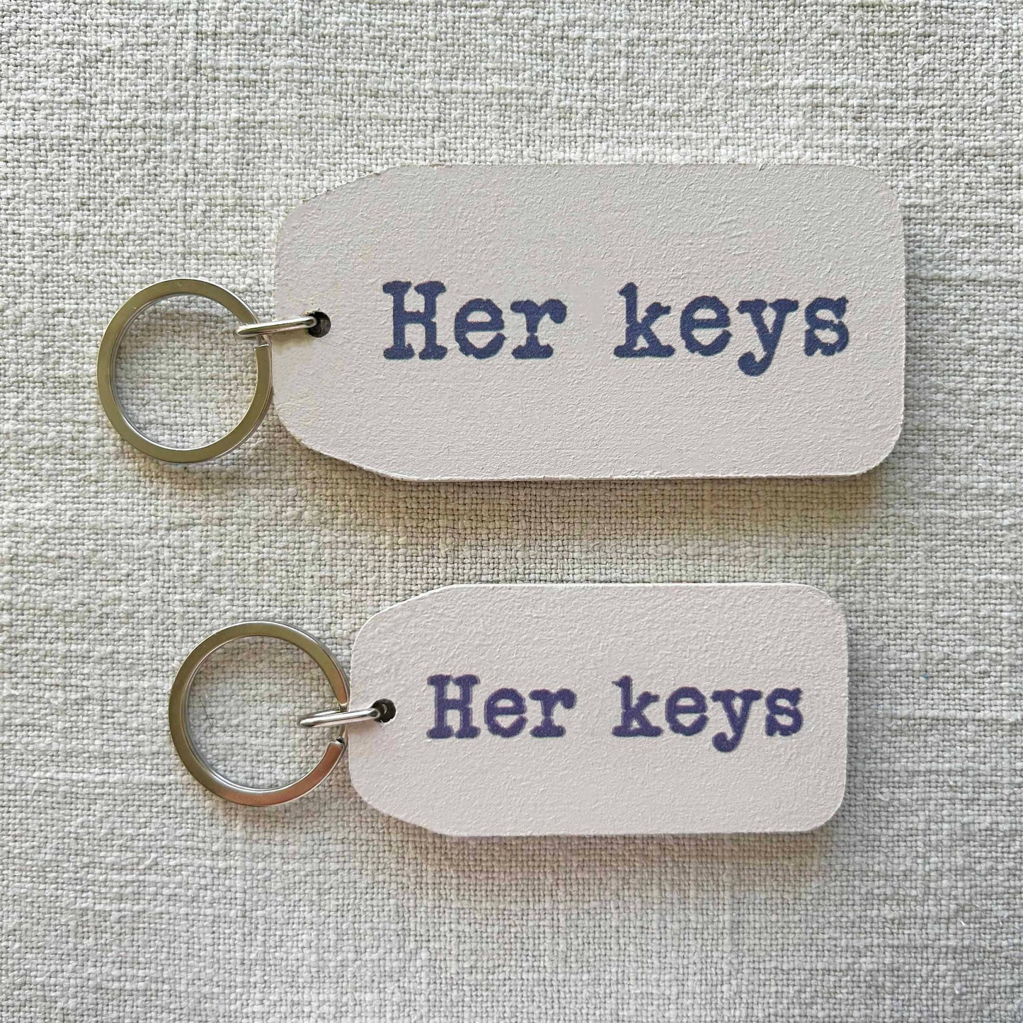 The Wooden Postcard Company - HER KEYS Wooden Key Tag