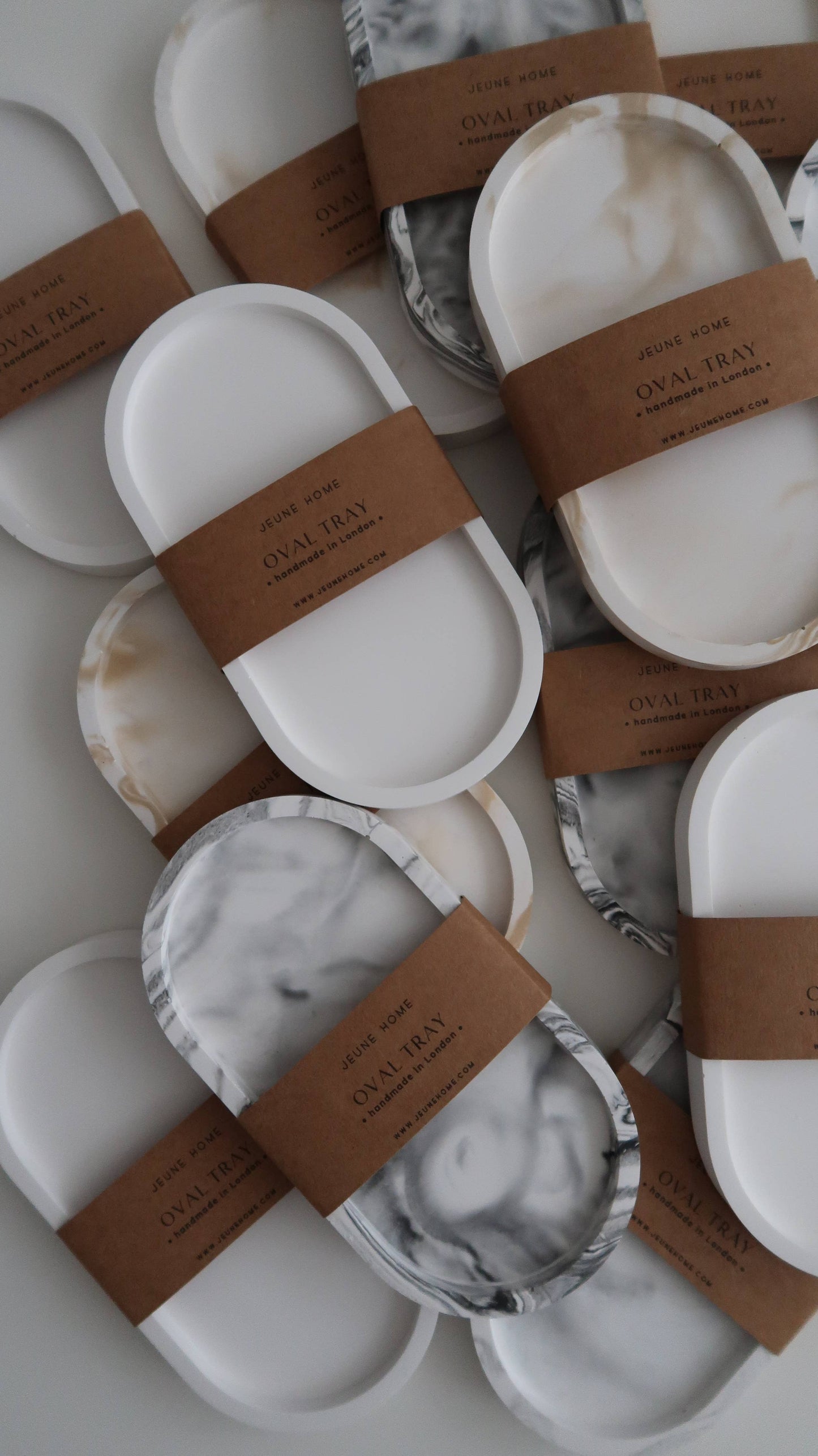 Jeune Home - Oval Concrete Tray | tray for candles | jewellery tray
