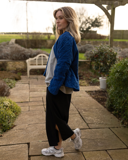 Ivy Megan Organic Cotton Black Midi Dress