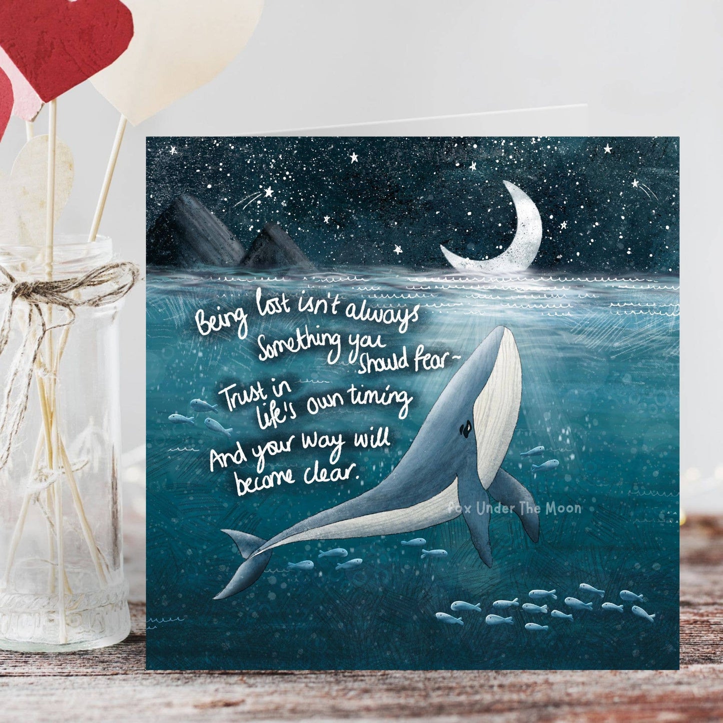 'Find Your Way' - Foiled Greeting Card by Fox Under The Moon
