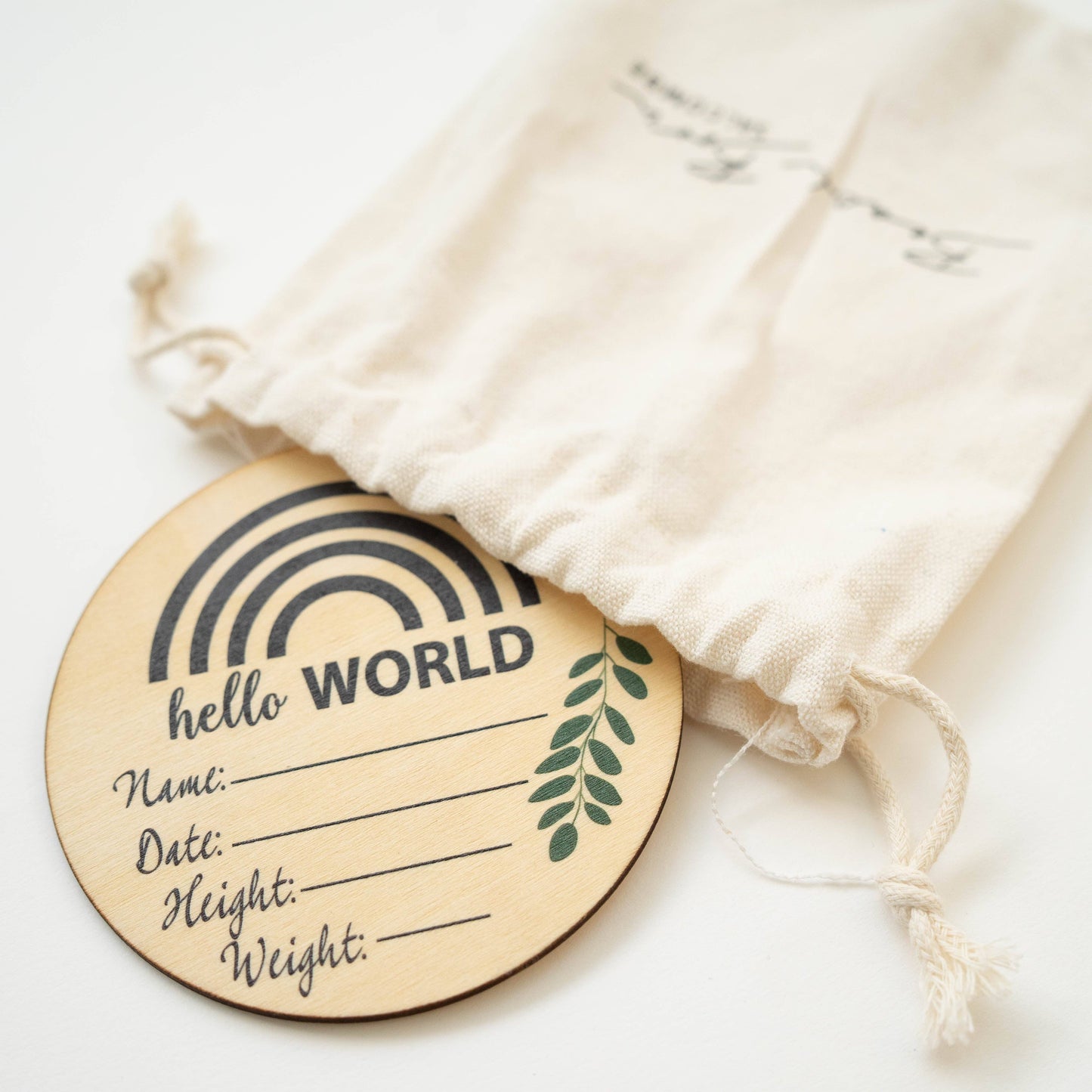 Beach Born Salcombe Ltd - Hello World Wooden Disc