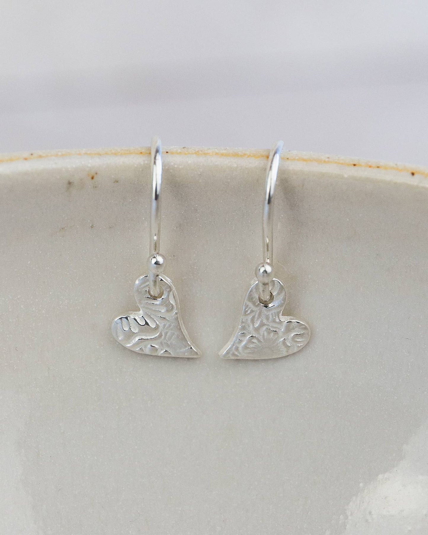Lucy Kemp Jewellery - Sterling Silver Mini Textured Earrings