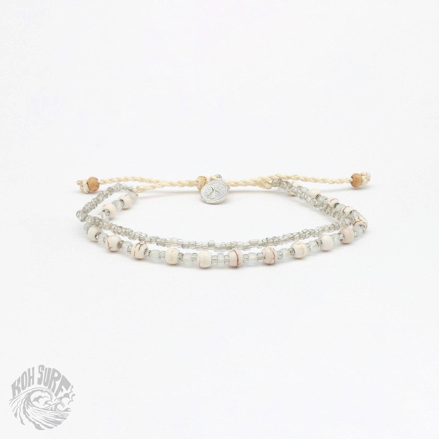 Pineapple Island -  Kanawa Beach Beaded Bracelet, Surf Bracelet by Koh Surf : Earth Tones - PAL-140