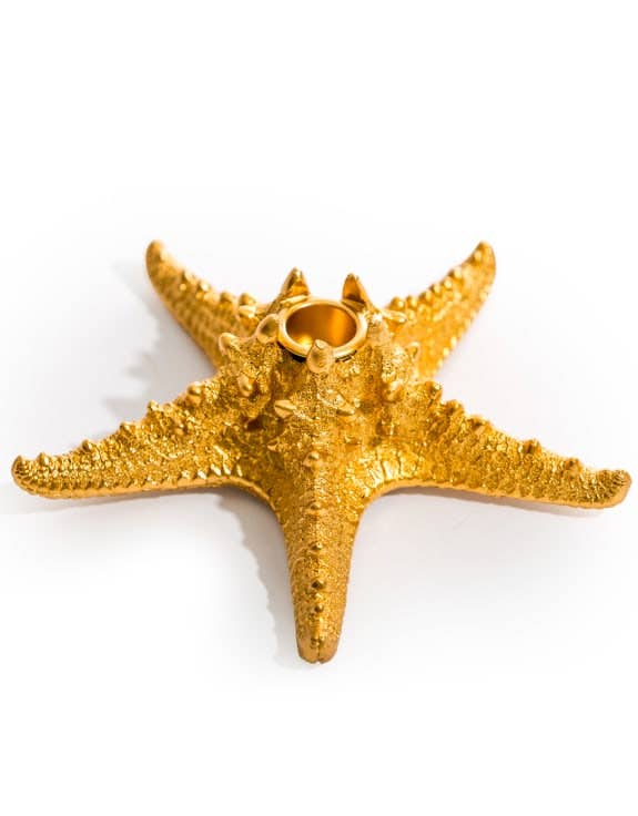 McGowan & Rutherford Ltd - Antique Gold Starfish Candle Holder