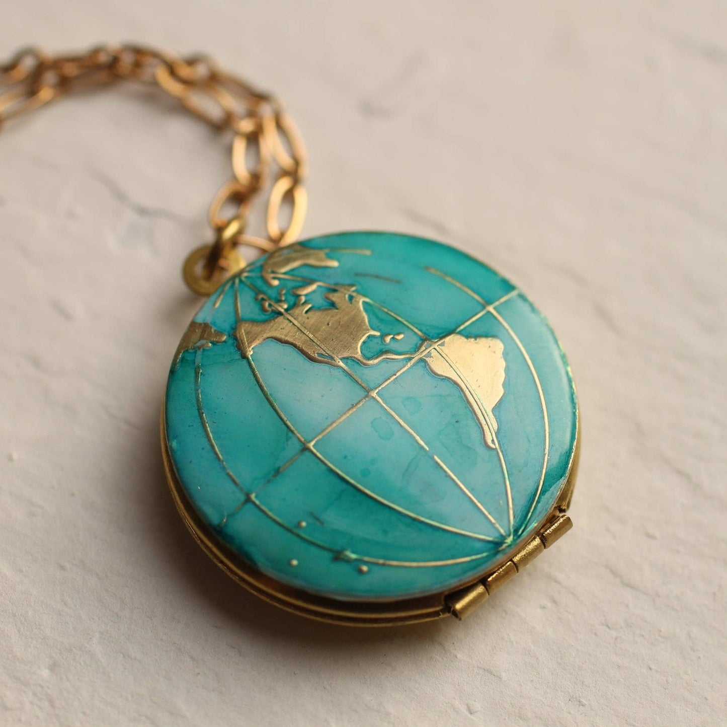 Silk Purse, Sow's Ear - World Map Locket