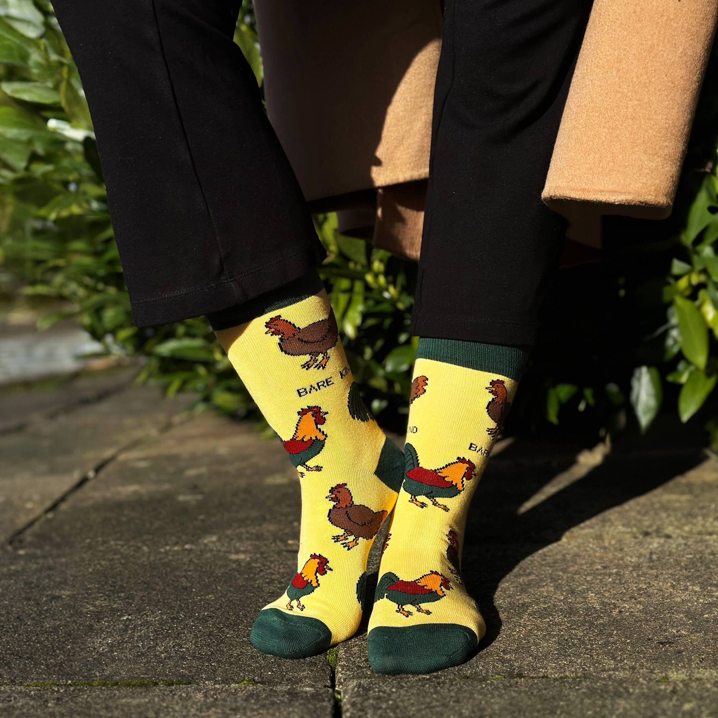 Bare Kind - Chicken Socks | Bamboo Socks | Yellow Socks | Farm Socks: UK Adult 7-11 / Single Pair