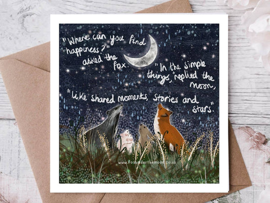 'Simple Things' - Greeting Card by Fox Under The Moon