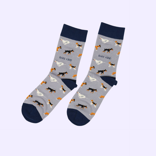 Bare Kind - Purple Dog Socks
